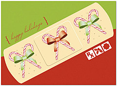Select a verse, create your own custom verse, or order blank. Holiday Bandage Card D2216U-A